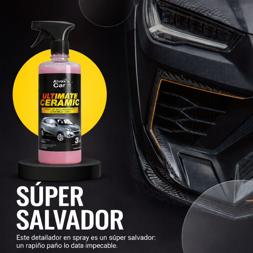 Alvex Car Ultimate Ceramic® – Spray cerámico 3 en 1 | 500 ml