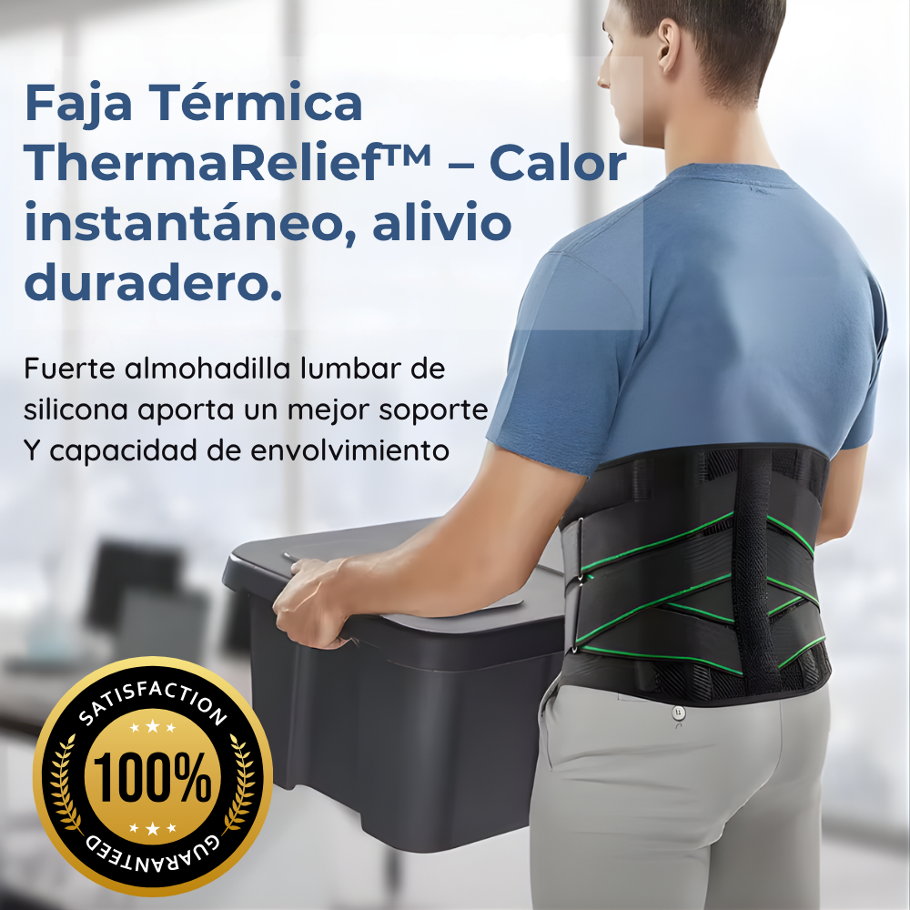 Faja Térmica ThermaRelief™ – Calor instantáneo, alivio duradero.
