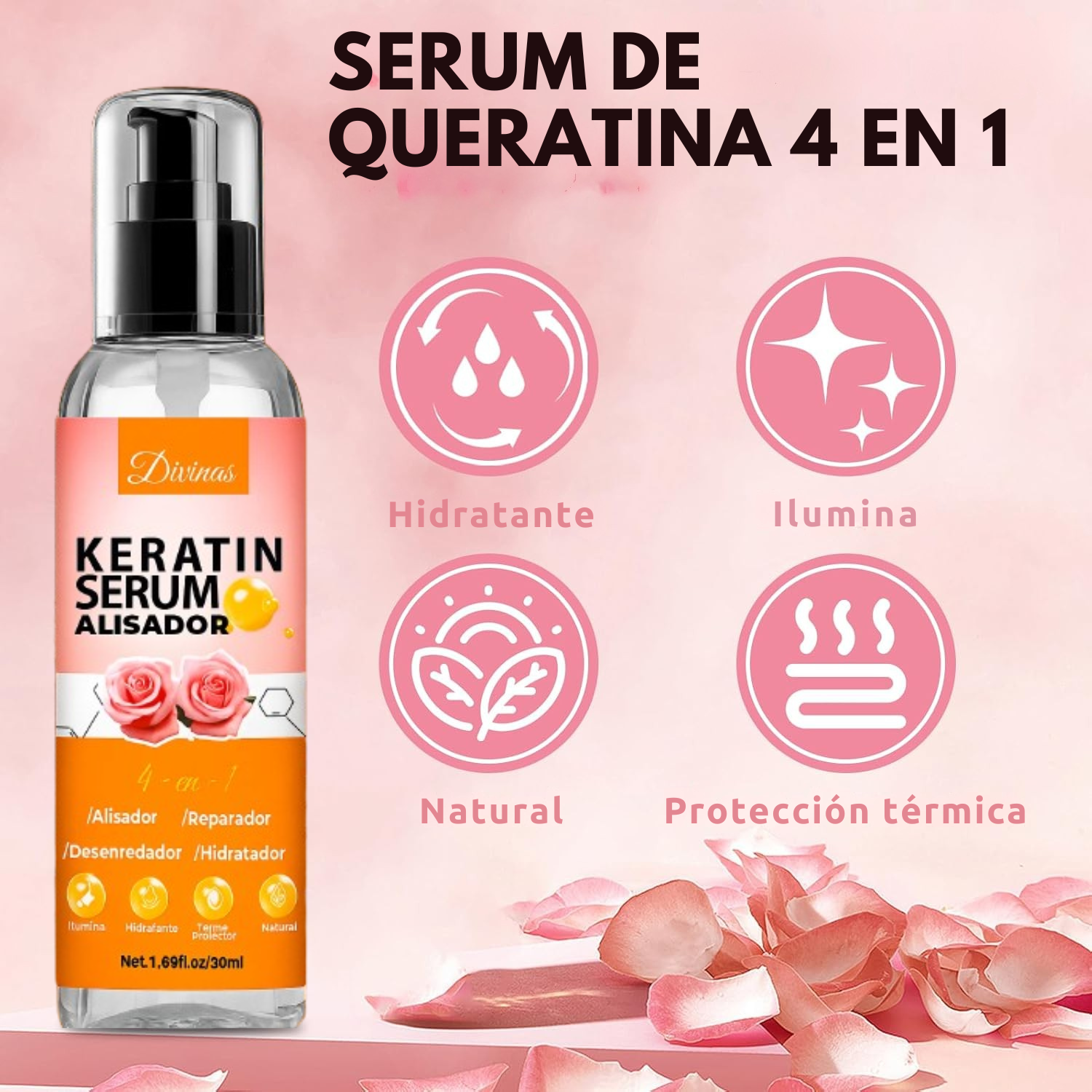 Suero de queratina Alisador