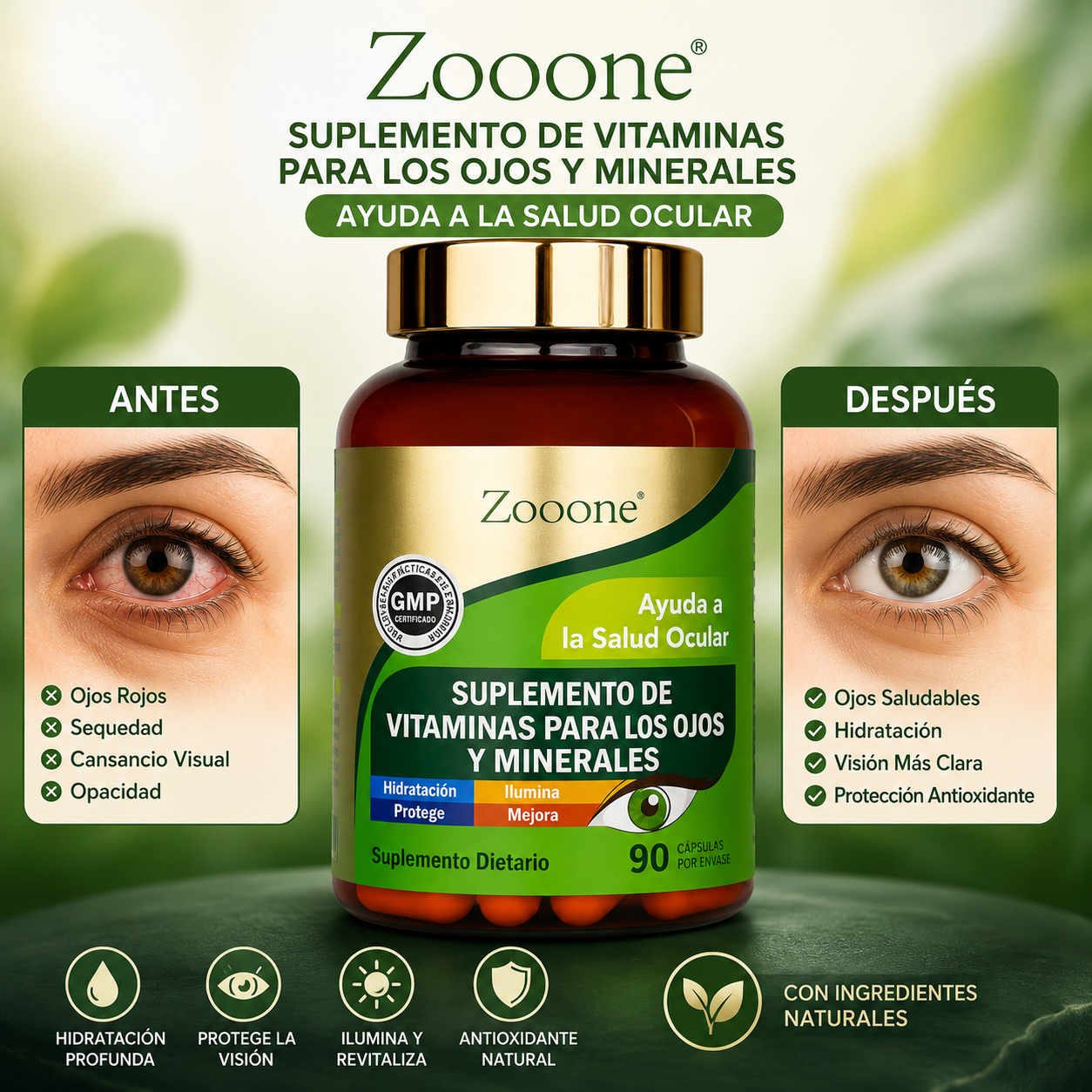 Suplemento de Vitaminas para los Ojos - Protegé tu visión, potenciá tu día