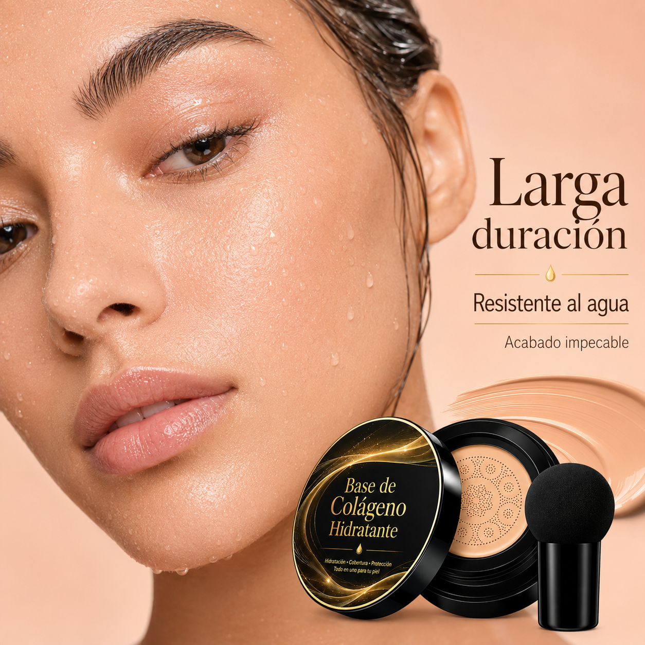 Base de maquillaje - Colágeno Rejuvenecedor de Alta Cobertura