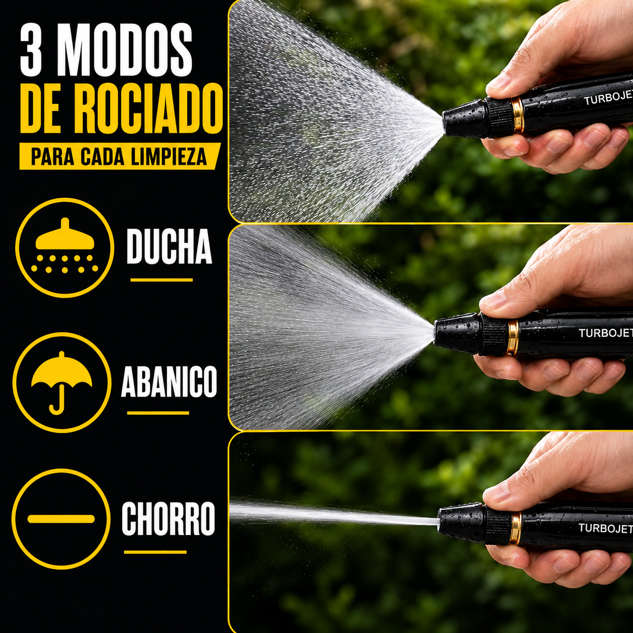 TurboJet Boquilla de Alta Presión - Potencia y practicidad para la limpieza diaria.