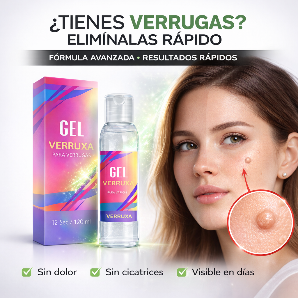 Gel para eliminar verrugas Verruxa: tratamiento avanzado para una piel limpia y sana.