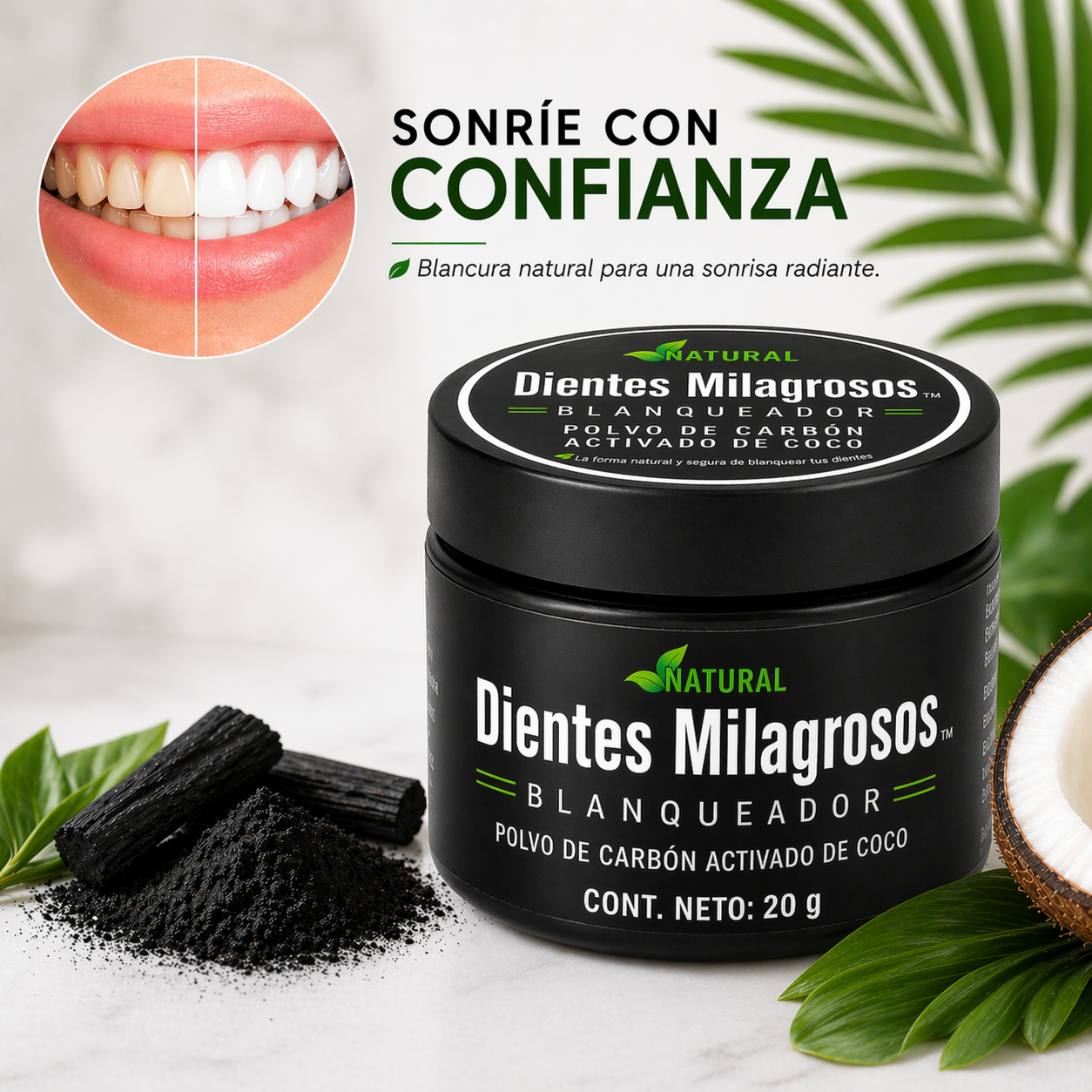 Dientes Milagrosos Blanqueador - Convertí cada cepillado en un tratamiento blanqueador