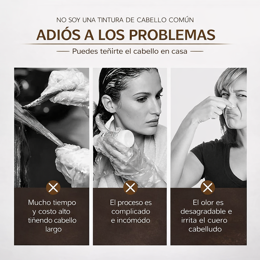 Disaar - Shampoo colorante rápido con colágeno y aceite de argán