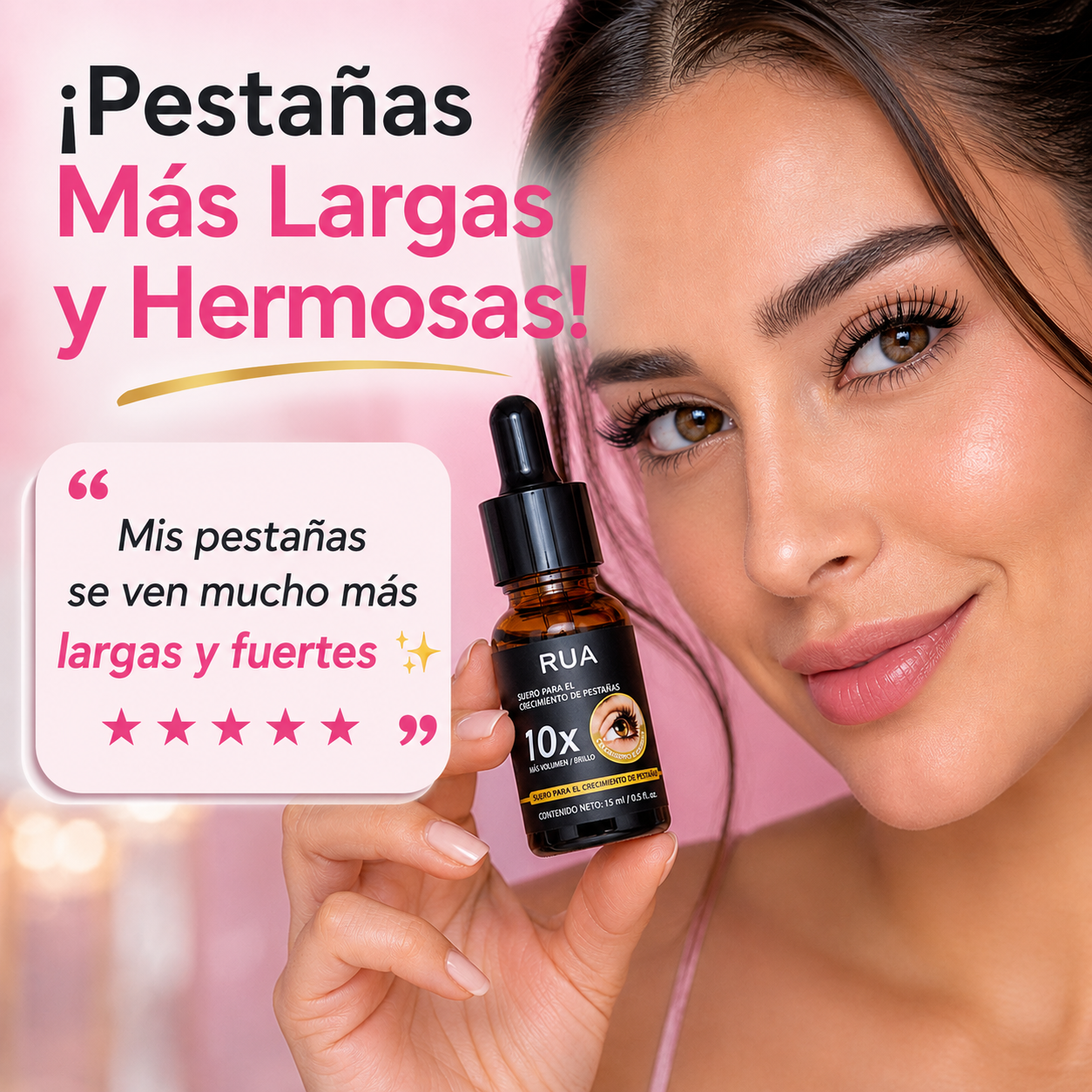 Sérum RUA 10X para Crecimiento y Brillo de Pestañas