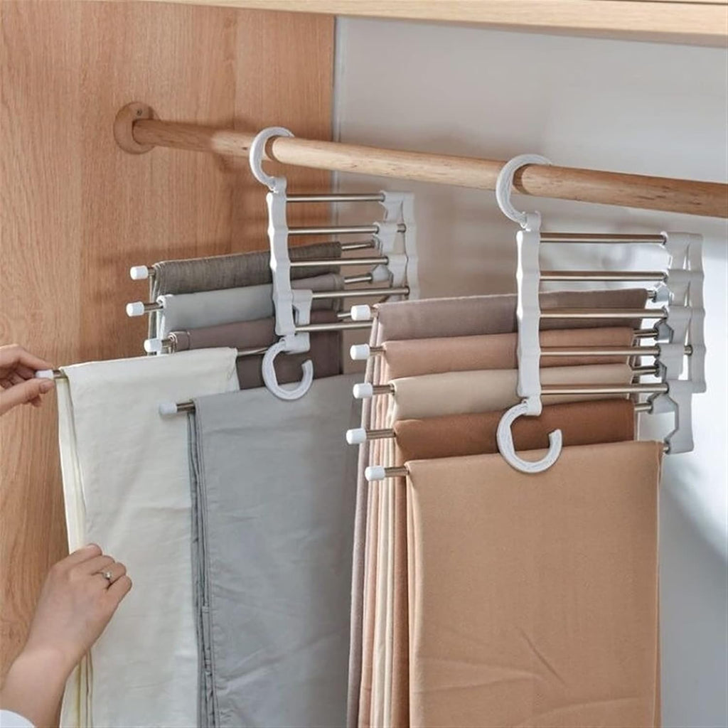 La percha plegable 5 en 1 - ¡La solución definitiva al caos del armario!