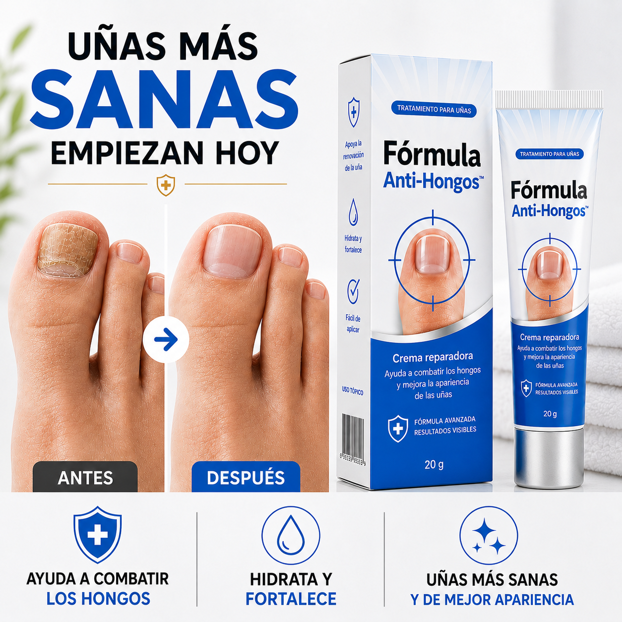 Fórmula Anti-Hongos – Uñas Renovadas y de Aspecto Saludable