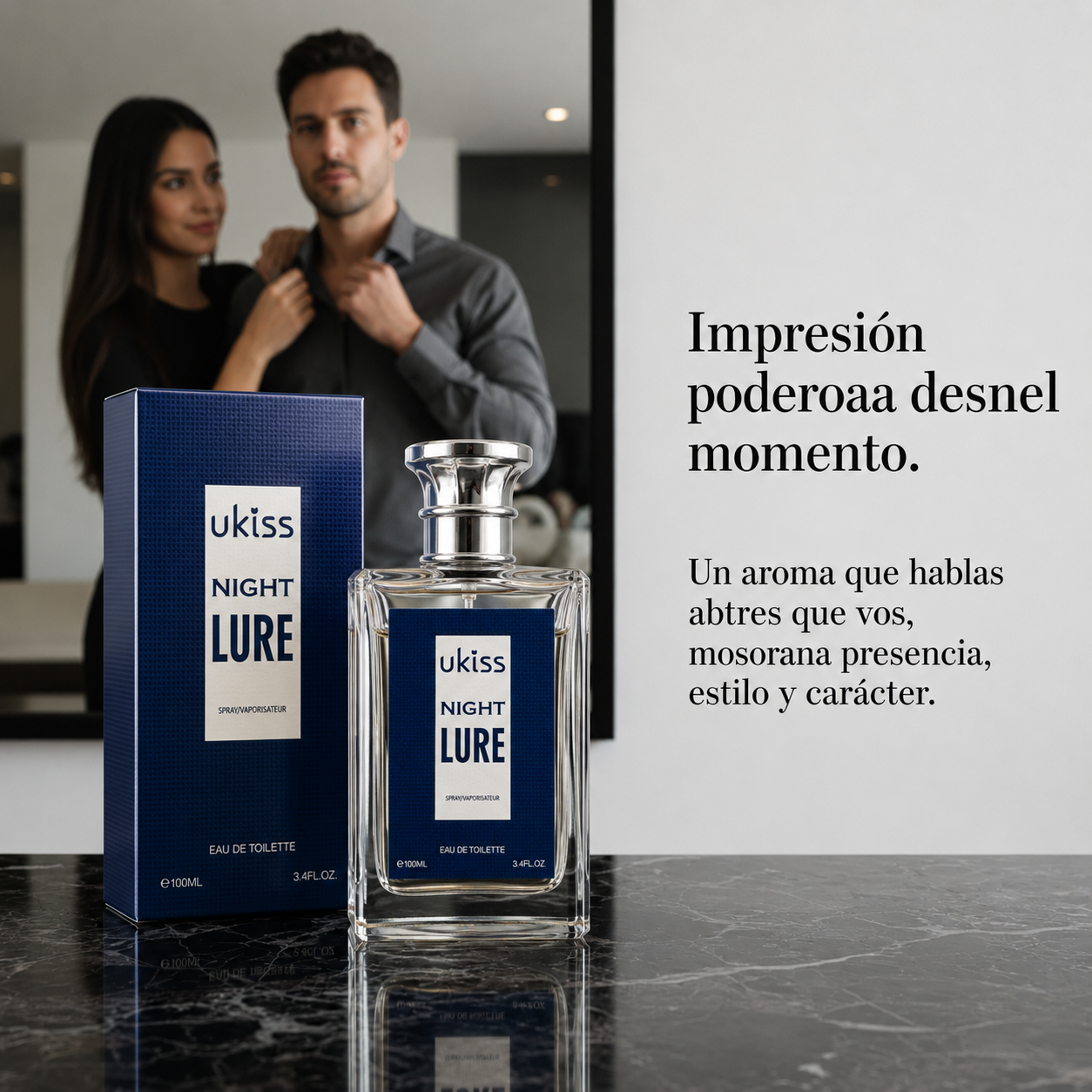 Ukiss Night Lure — El aroma que ella nunca olvida.