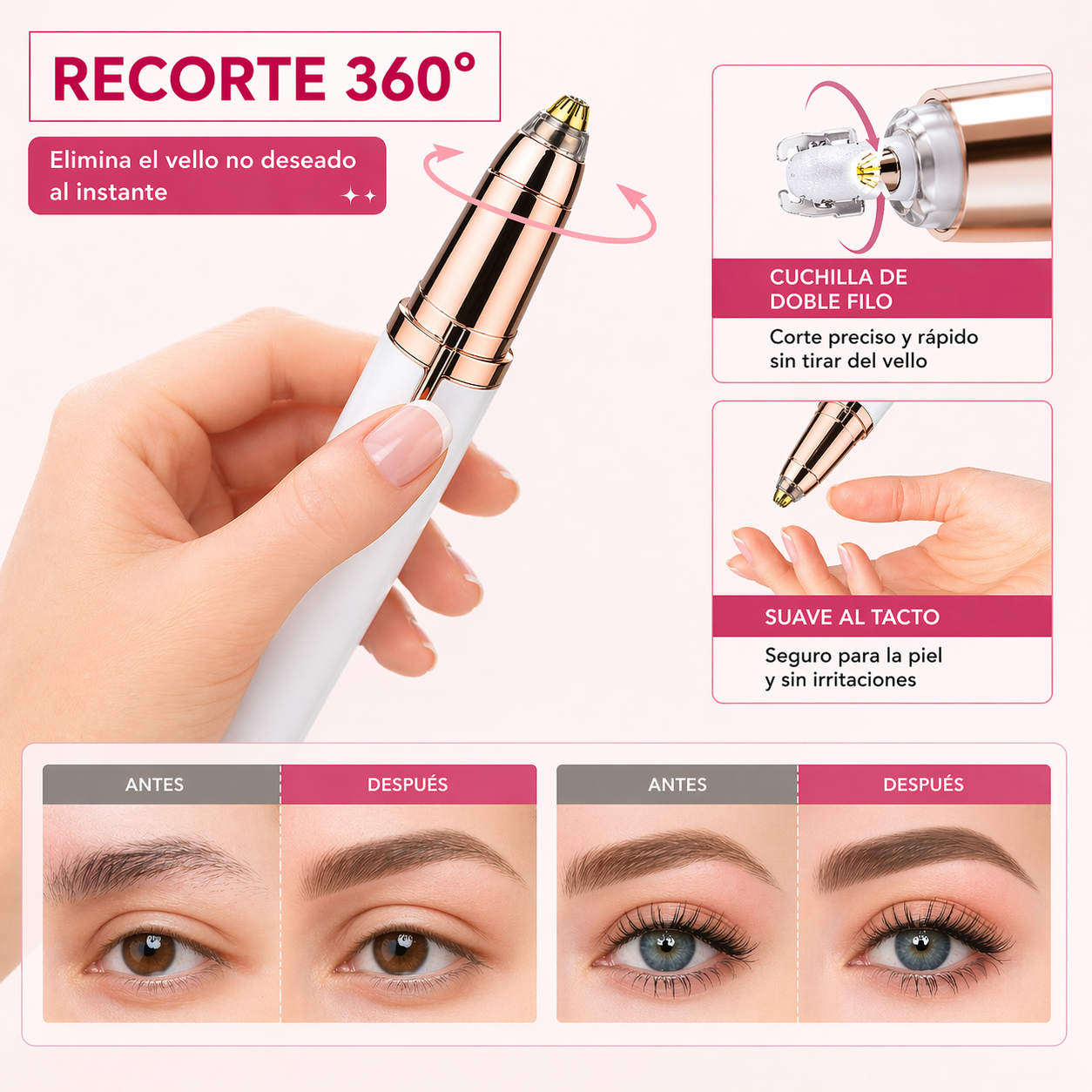 InstaBrow – Logra Cejas Perfectas en Segundos, Sin Dolor ni Irritación