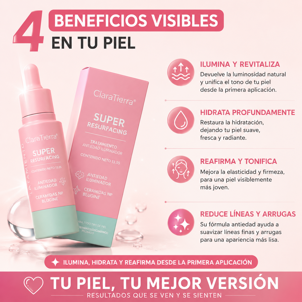 Crema facial antiedad: ilumina, hidrata y reafirma la piel desde la primera aplicación