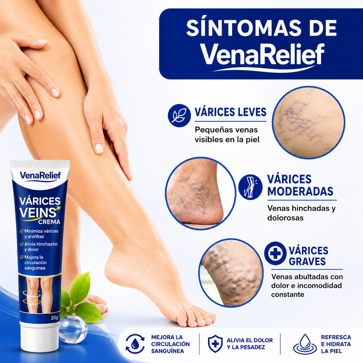 VenaRelief - Recuperá La Confianza En Tus Piernas y Reducí La Sensación De Pesadez Diaria