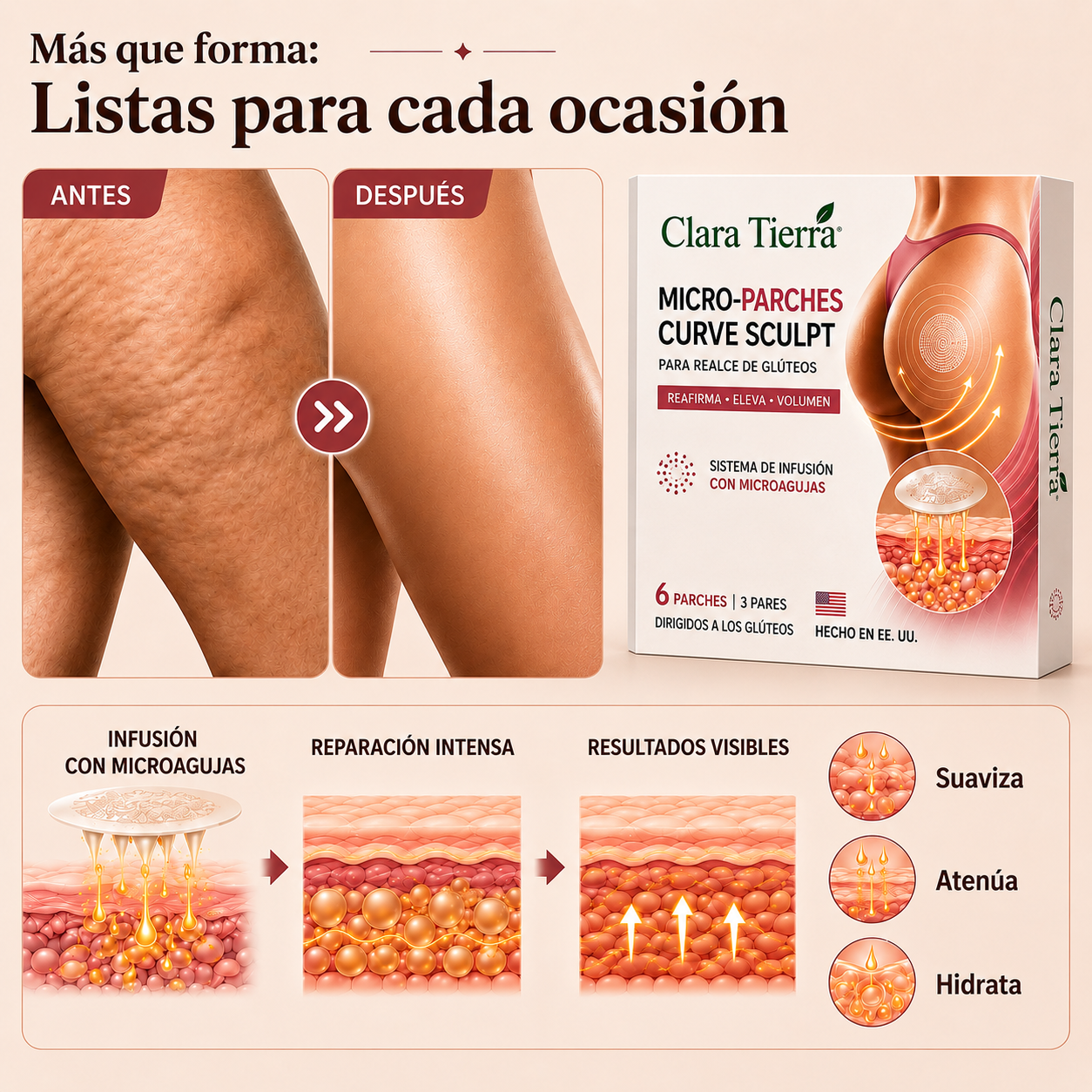 Esculpí y Realzá Tus Glúteos – Más Firmes, Definidos y con Mayor Volumen Día Tras Día