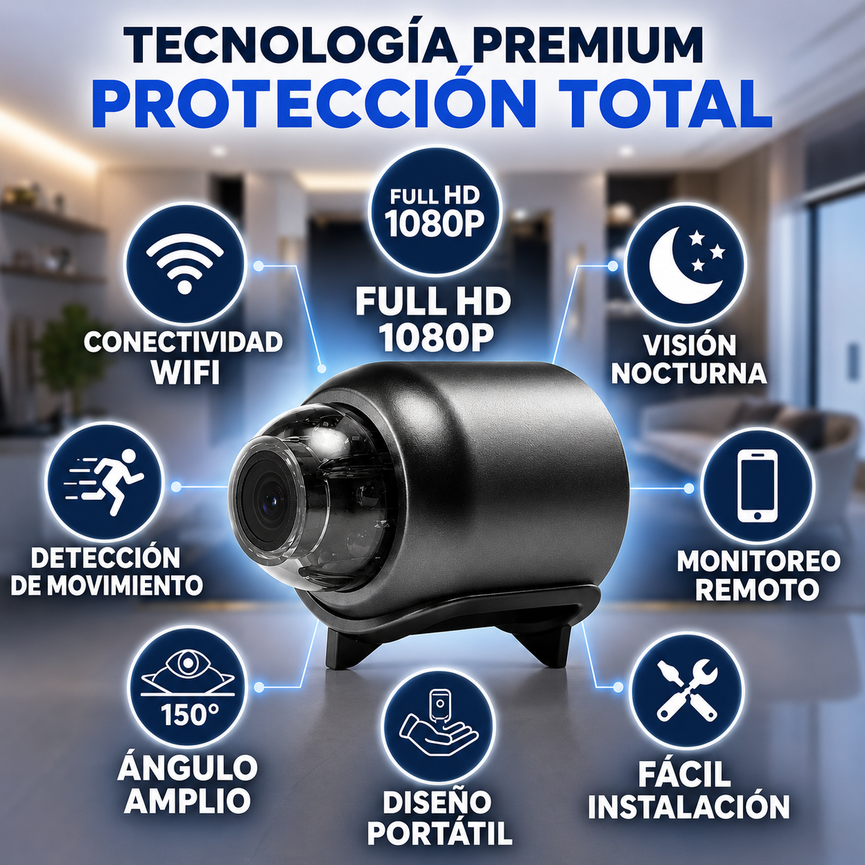 La Mini Cámara Espía Full HD - Protegé Tu Hogar Las 24 Horas Sin Que Nadie Lo Note