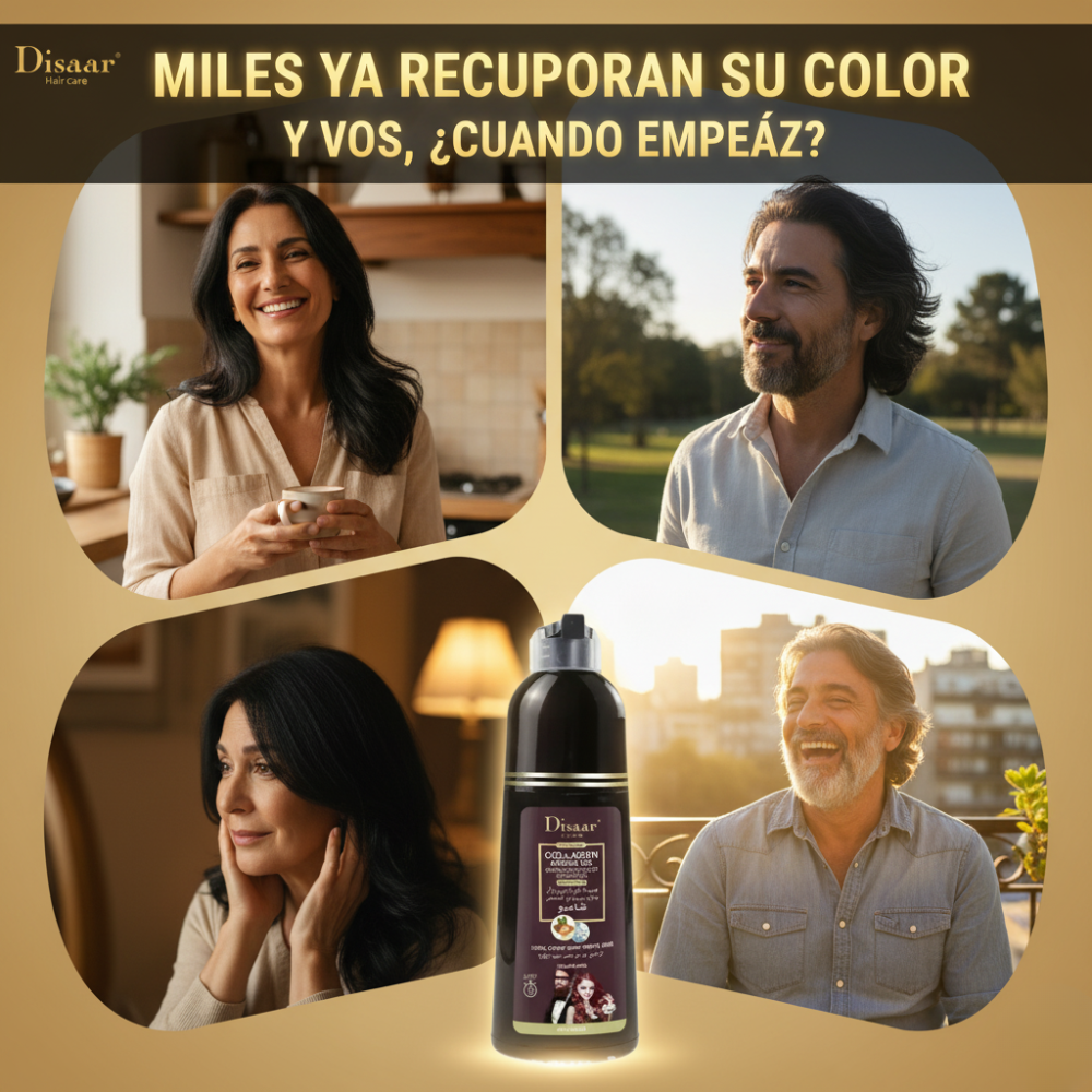 Disaar - Shampoo Color con Colágeno y Aceite de Argán