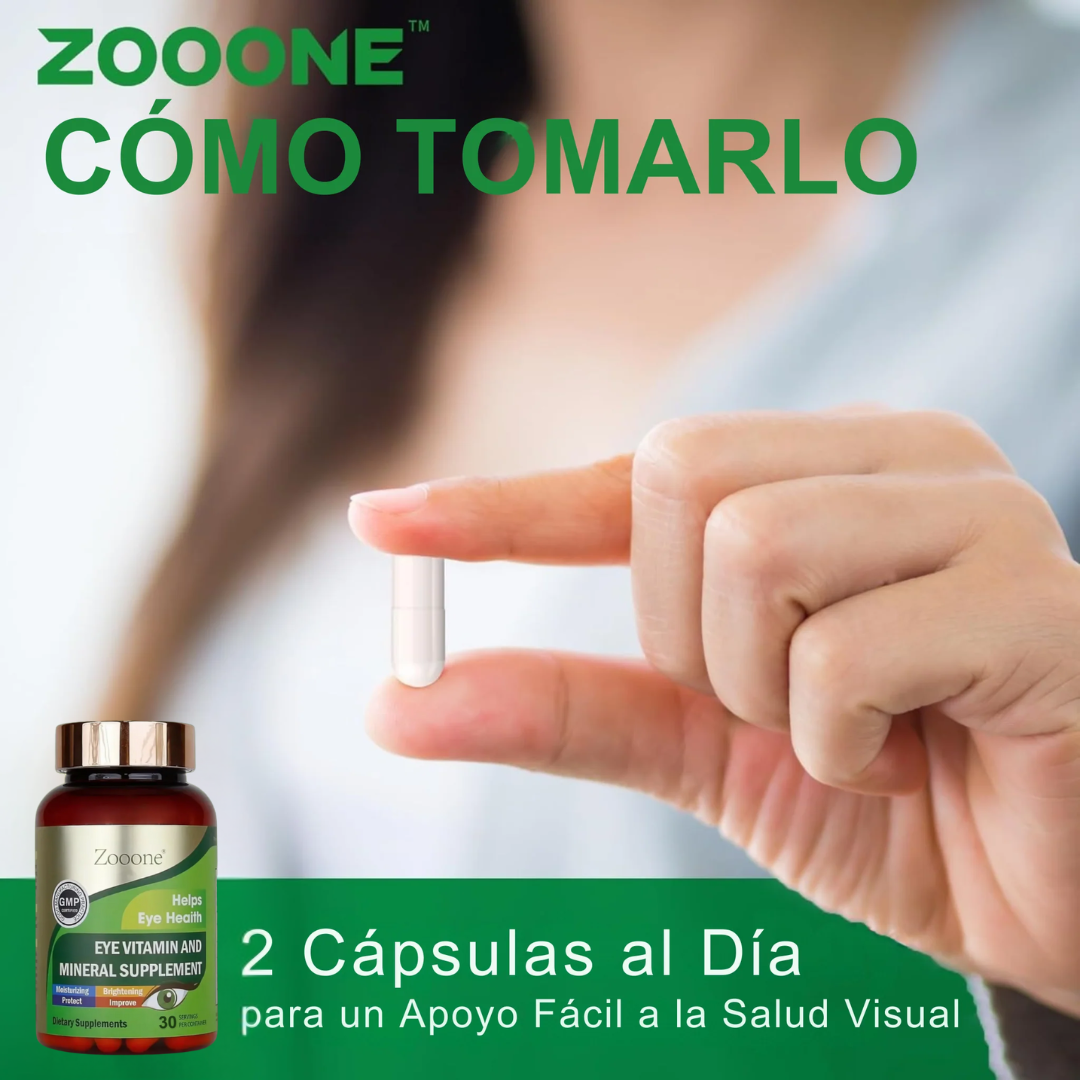 Zooone® Visión Plus – Luteína y Zeaxantina para Ojos Sanos y Claros