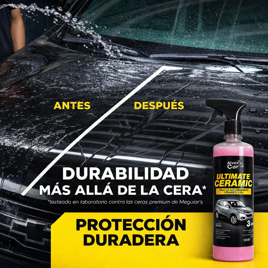 Alvex Car Ultimate Ceramic® – Spray cerámico 3 en 1 | 500 ml