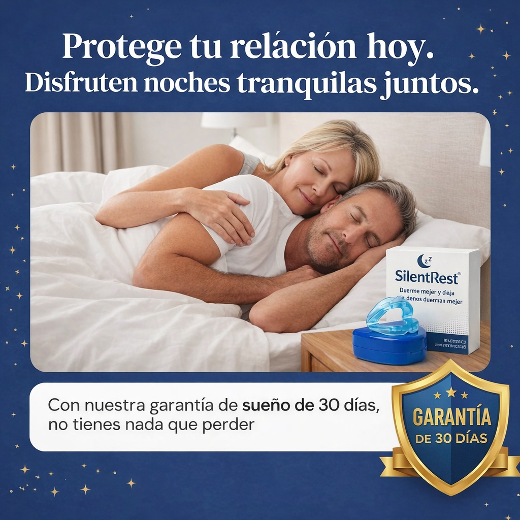 SilentRest 2026 | Dispositivo Bucal Anti-Ronquidos y Anti-Apnea del Sueño