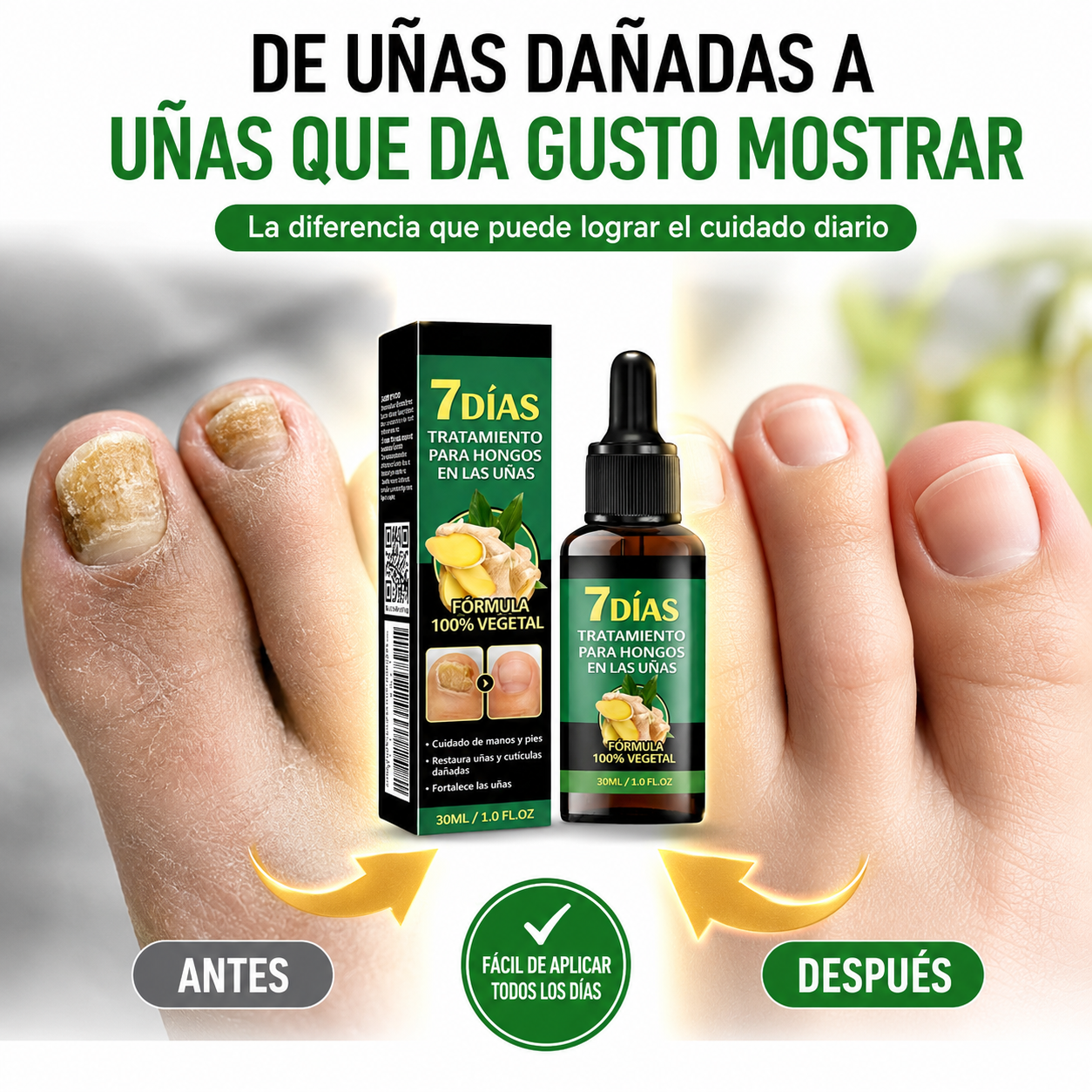 7Días Tratamiento para Uñas - Volvé a lucir uñas más sanas y fuertes con confianza.