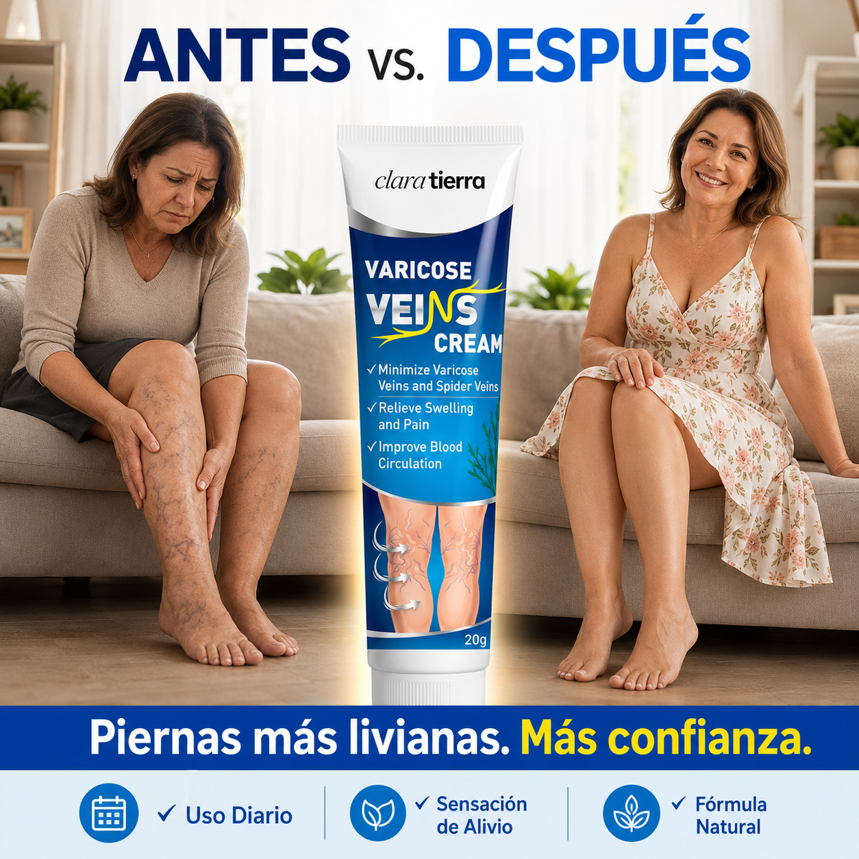 Crema para Várices - Sentí las Piernas Más Livianas Todos los Días (Oferta 2x1)