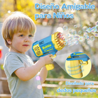 Pistola  Rocket Burbujas Automática para Niños