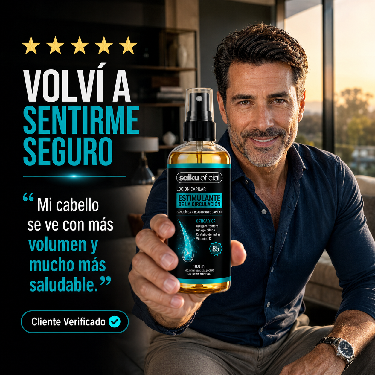 Hair Spray Activator - Recuperá un cabello más abundante antes de que avance el adelgazamiento.