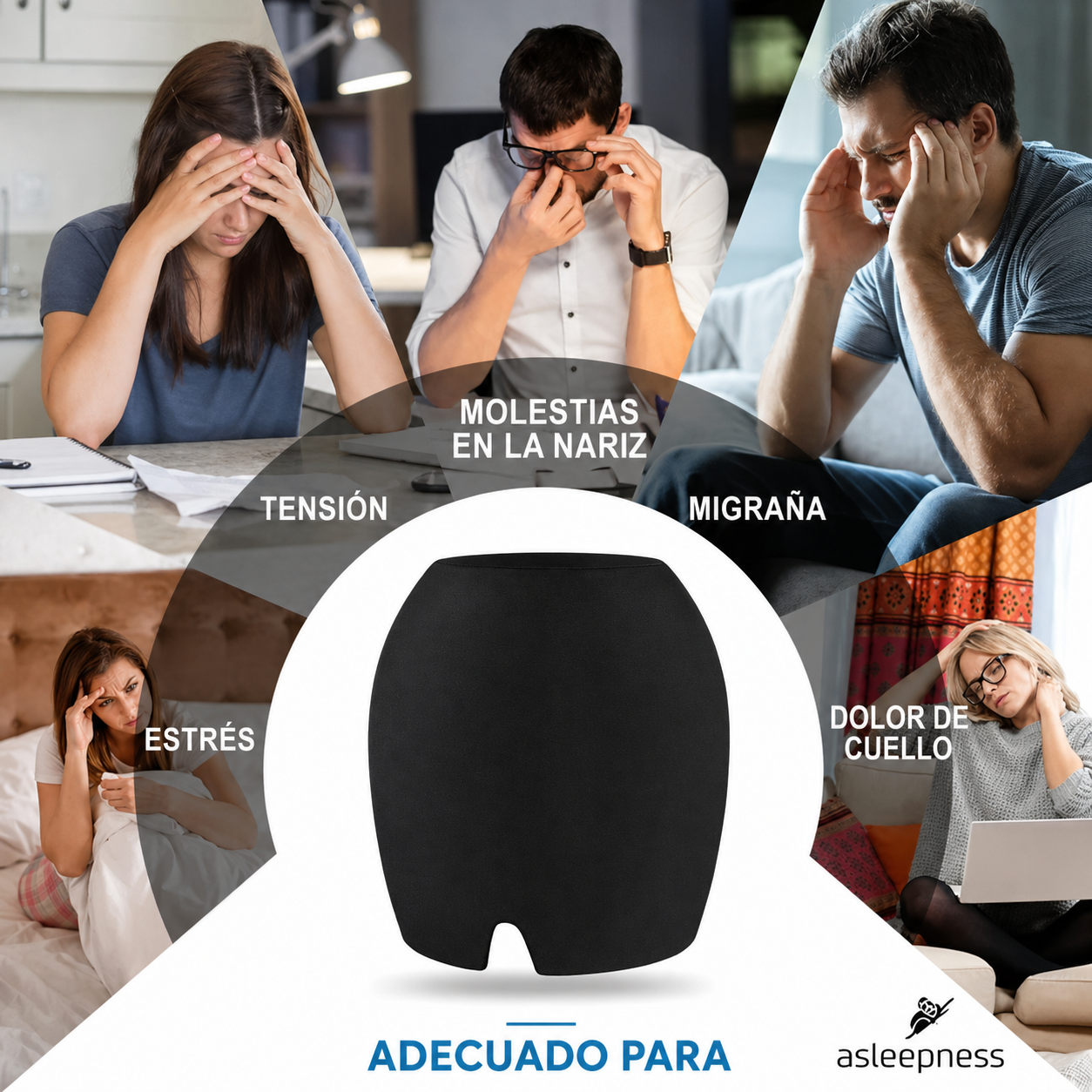NeuroCool Gorra para el Alivio de la Migraña – Terapia de Enfriamiento Instantáneo para el Dolor de Cabeza y el Estrés