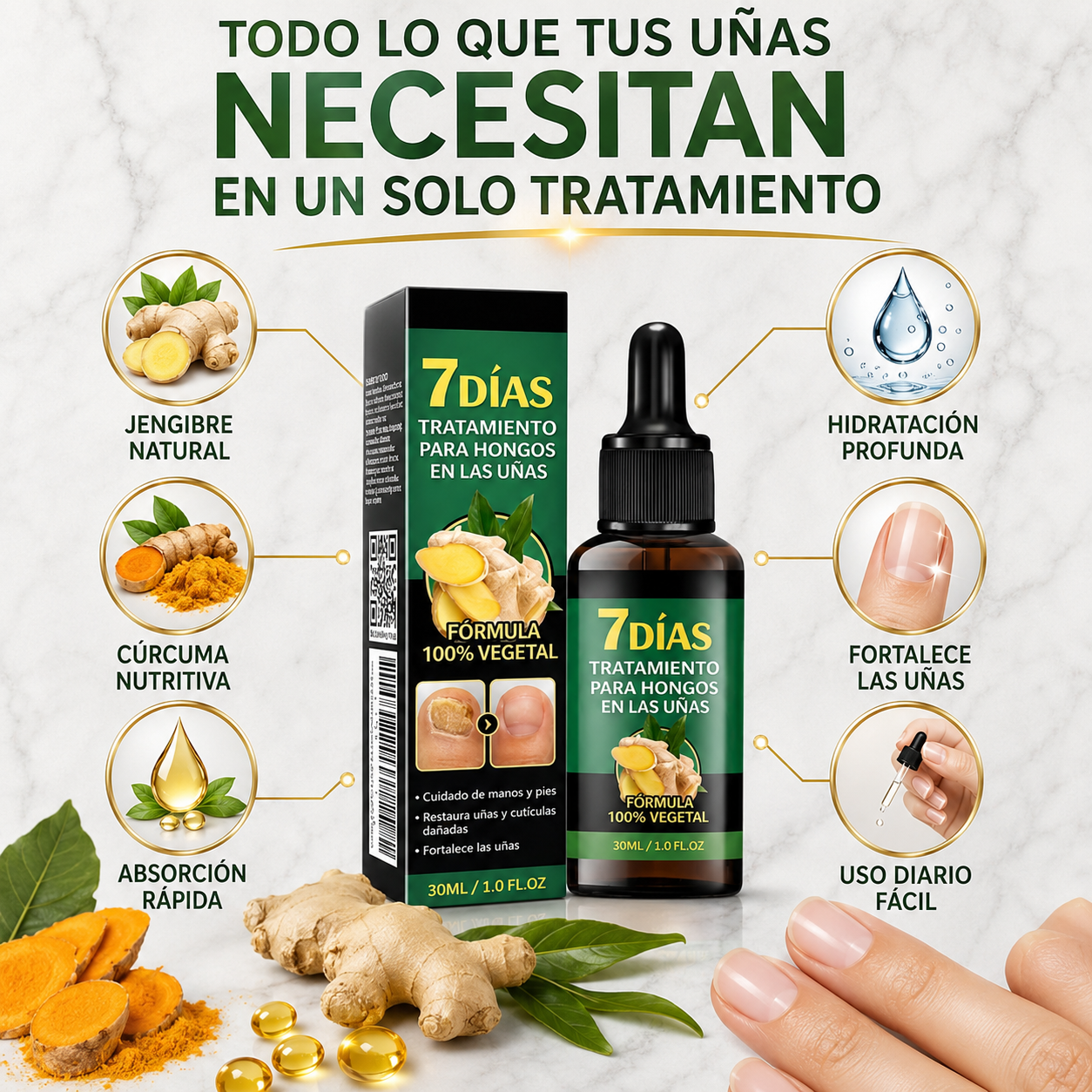 7Días Tratamiento para Uñas - Volvé a lucir uñas más sanas y fuertes con confianza.