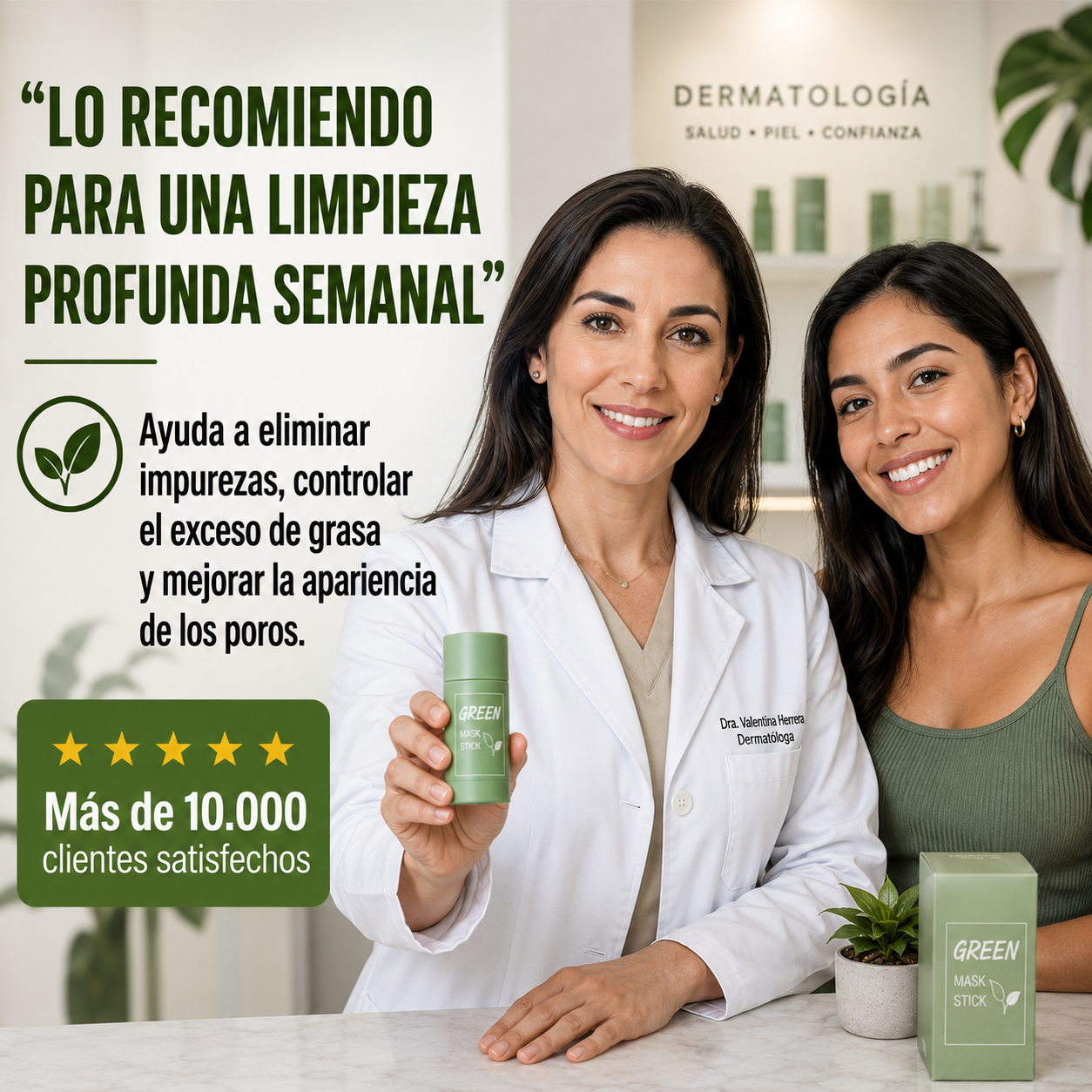 Green Mask Stick – Limpieza Profunda y Control de la Grasitud en Solo 10 Minutos