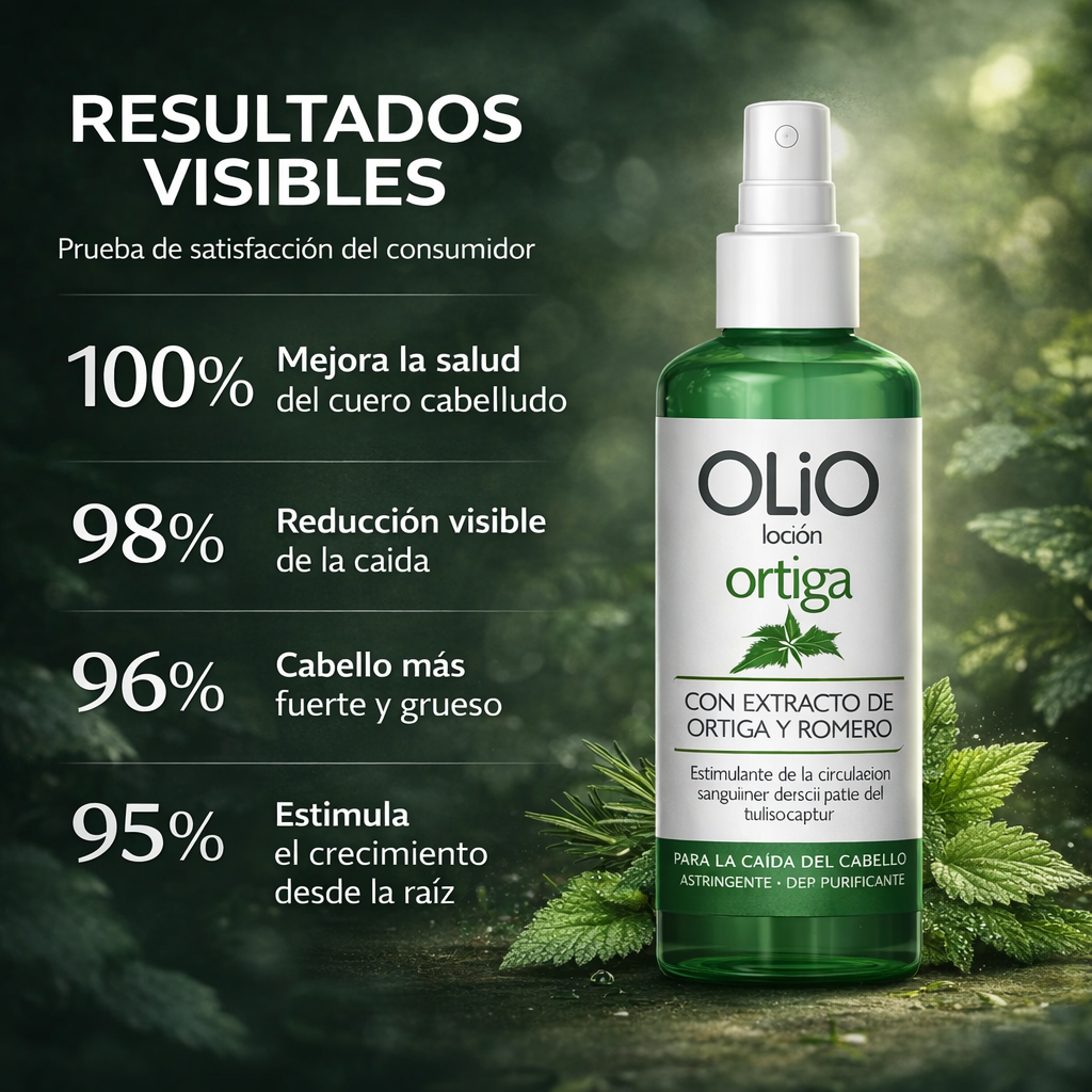 Olio de Ortiga – Crecimiento y Fortaleza Capilar Natural