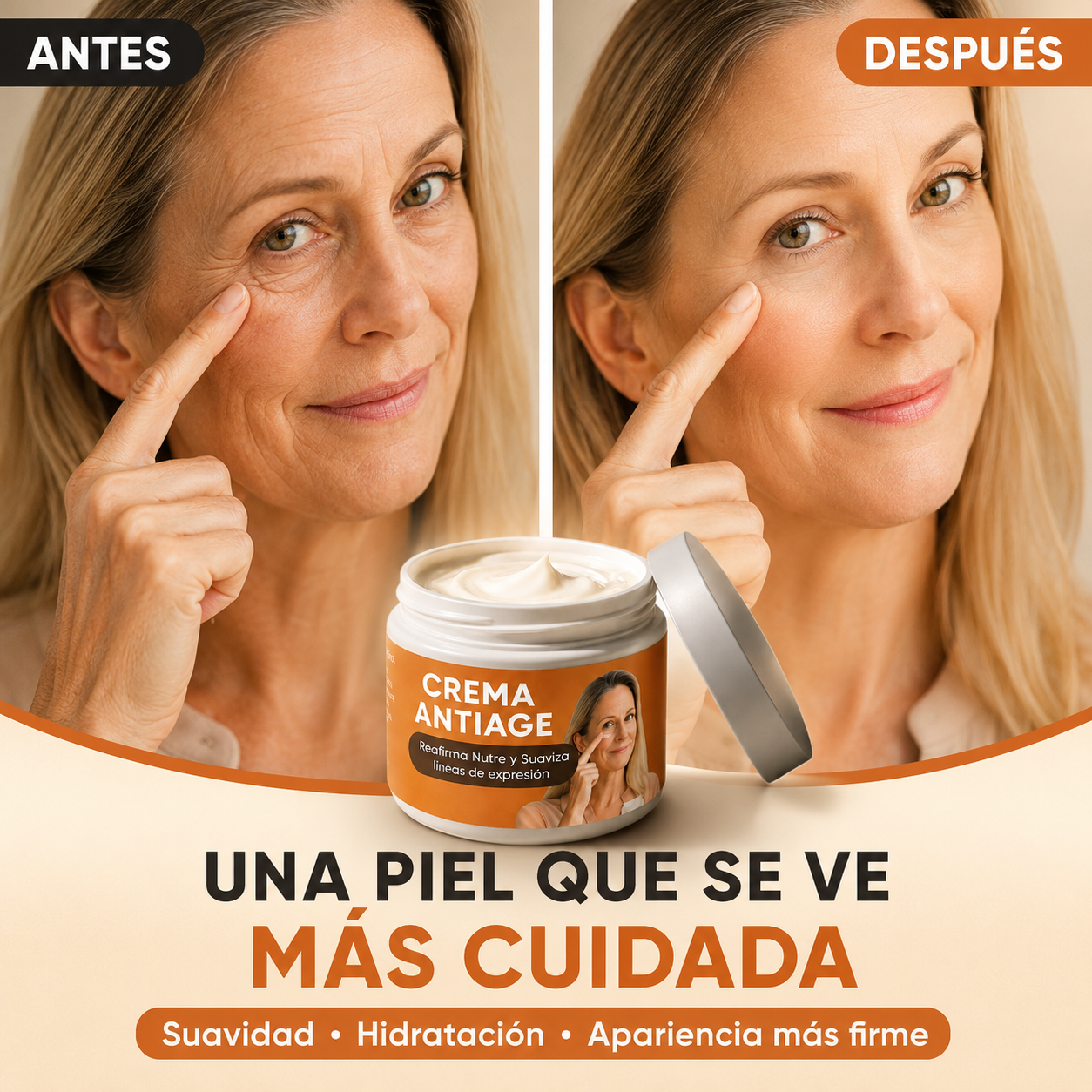 Crema Reafirmante Anti-Edad - Reafirmá tu piel. Recuperá tu confianza.
