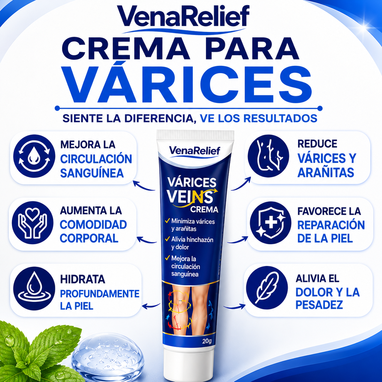 VenaRelief - Recuperá La Confianza En Tus Piernas y Reducí La Sensación De Pesadez Diaria