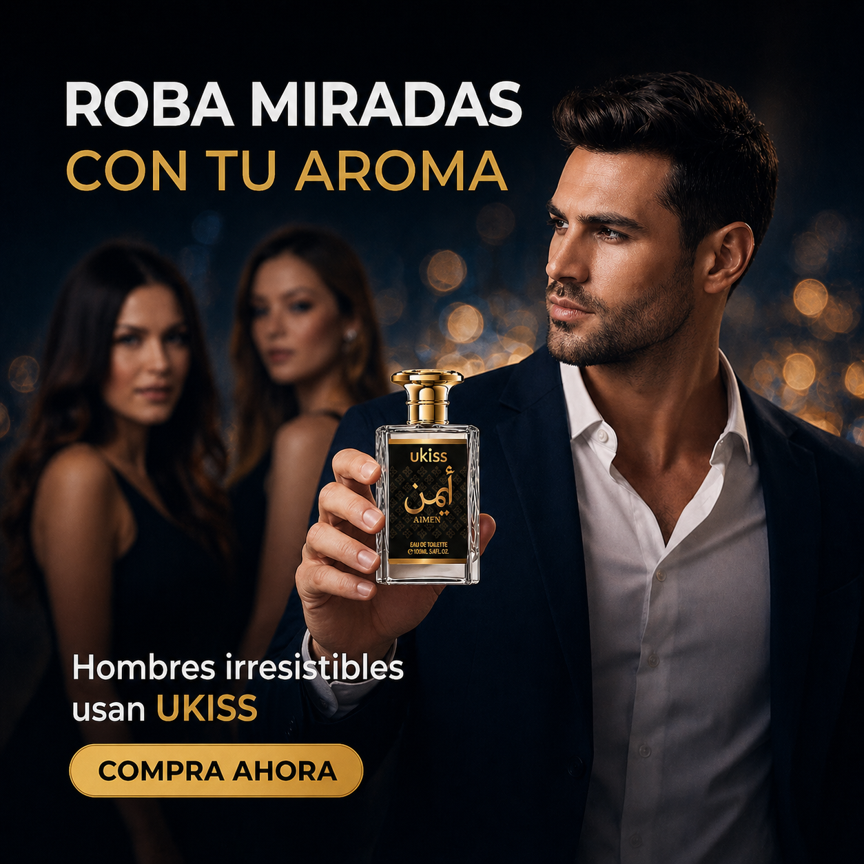 Ukiss 100ml perfume con feromonas que despierta tu poder de atracción 🔥