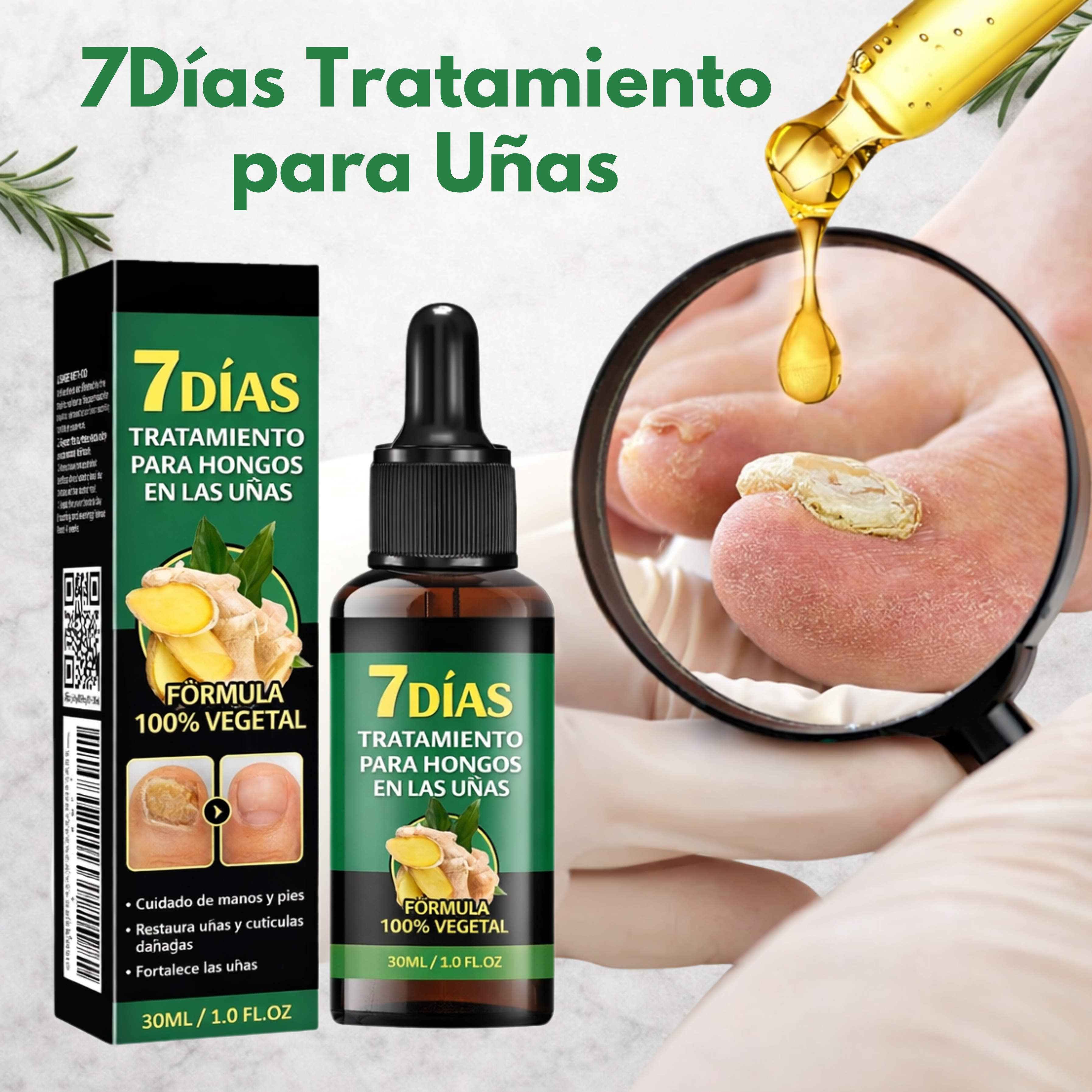 7Dias Tratamiento para Uñas - En solo 7 días, problema de hongos en las uñas terminado