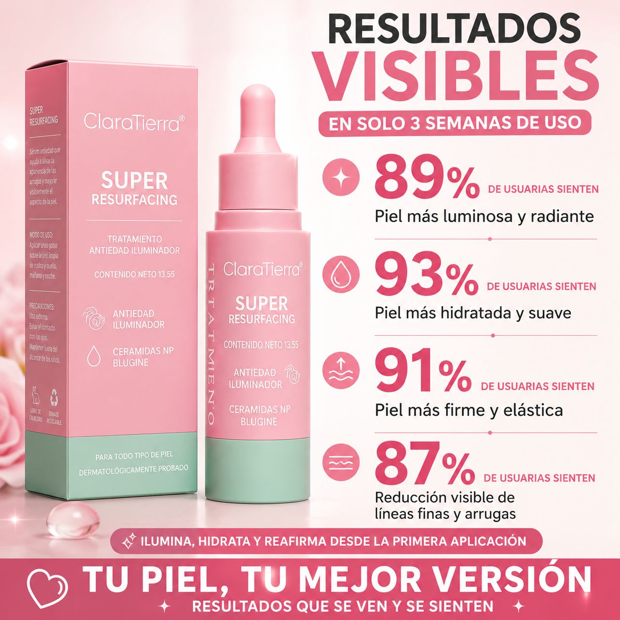 Crema facial antiedad: ilumina, hidrata y reafirma la piel desde la primera aplicación