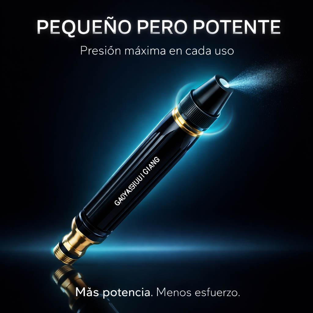 Boquilla de Alta Presión Pro - Convierte tu manguera en una máquina de limpieza profesional en segundos