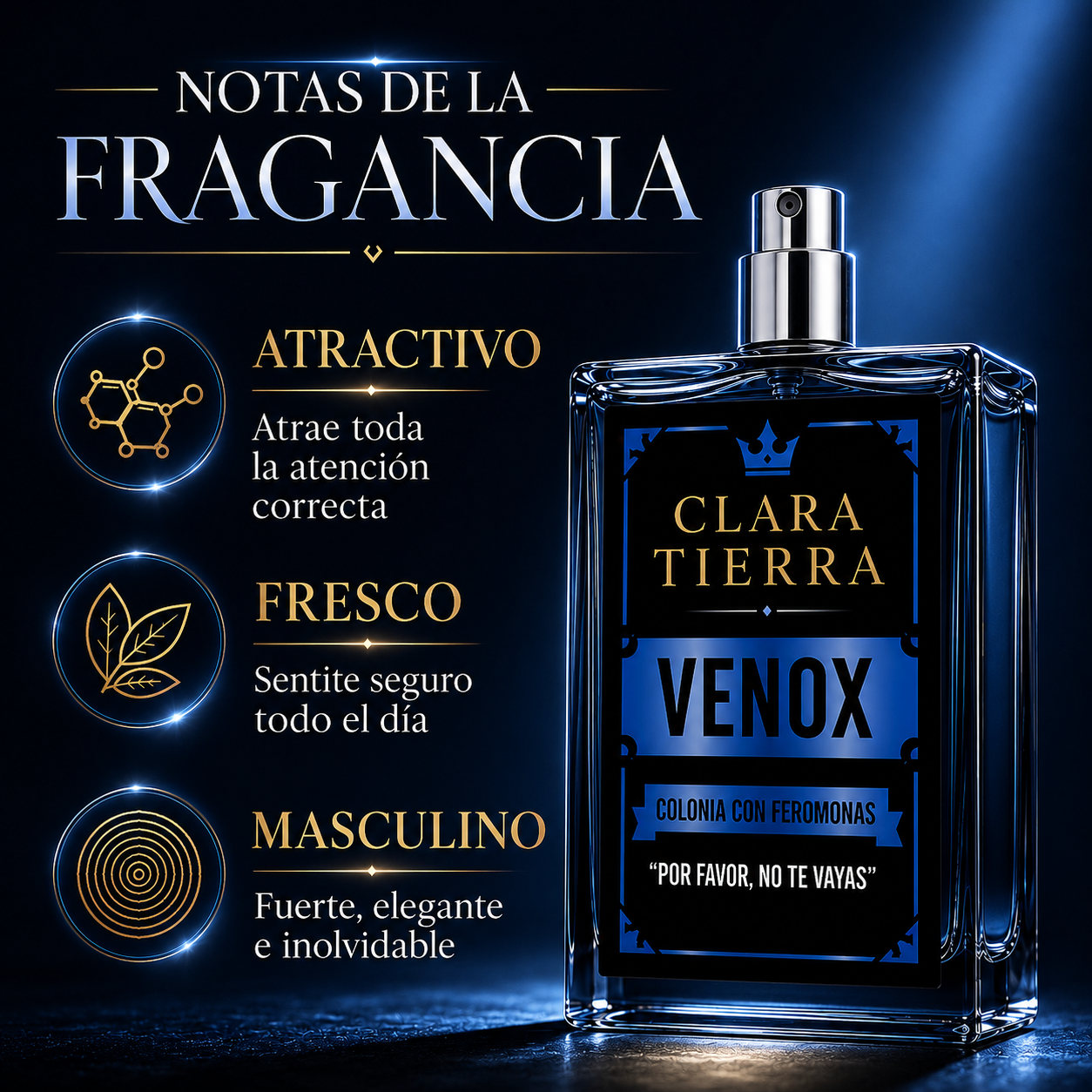 Feromonas para Hombres VENOX - Despierta Tu Confianza y Deja una Impresión Inolvidable