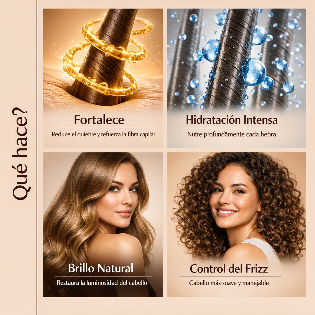 Mascarilla capilar de colágeno - Devuélvele Vida, Brillo y Fuerza a Tu Cabello en Cada Aplicación
