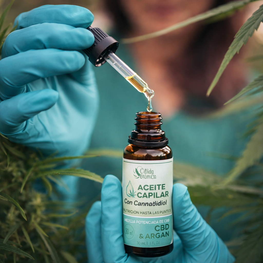 Estilida Botánica Hair Oil con CBD & Argán - Nutrición Hasta Las Puntas