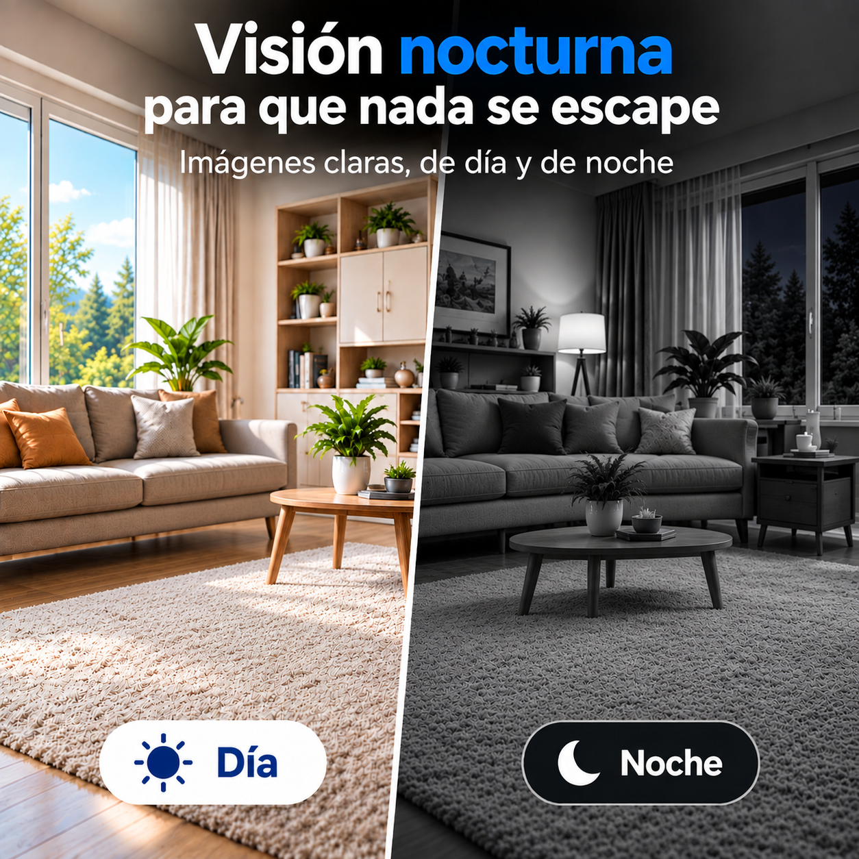 Minicámara WiFi inteligente: visión diurna y nocturna para una vigilancia discreta.