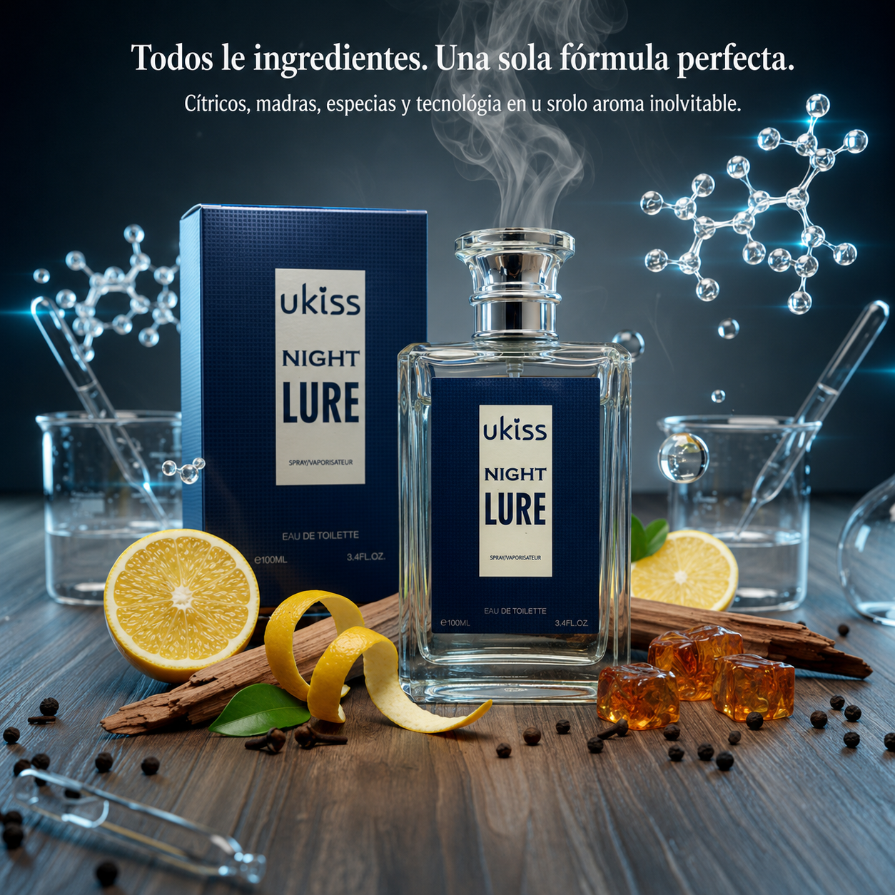 Ukiss Night Lure — El aroma que ella nunca olvida.