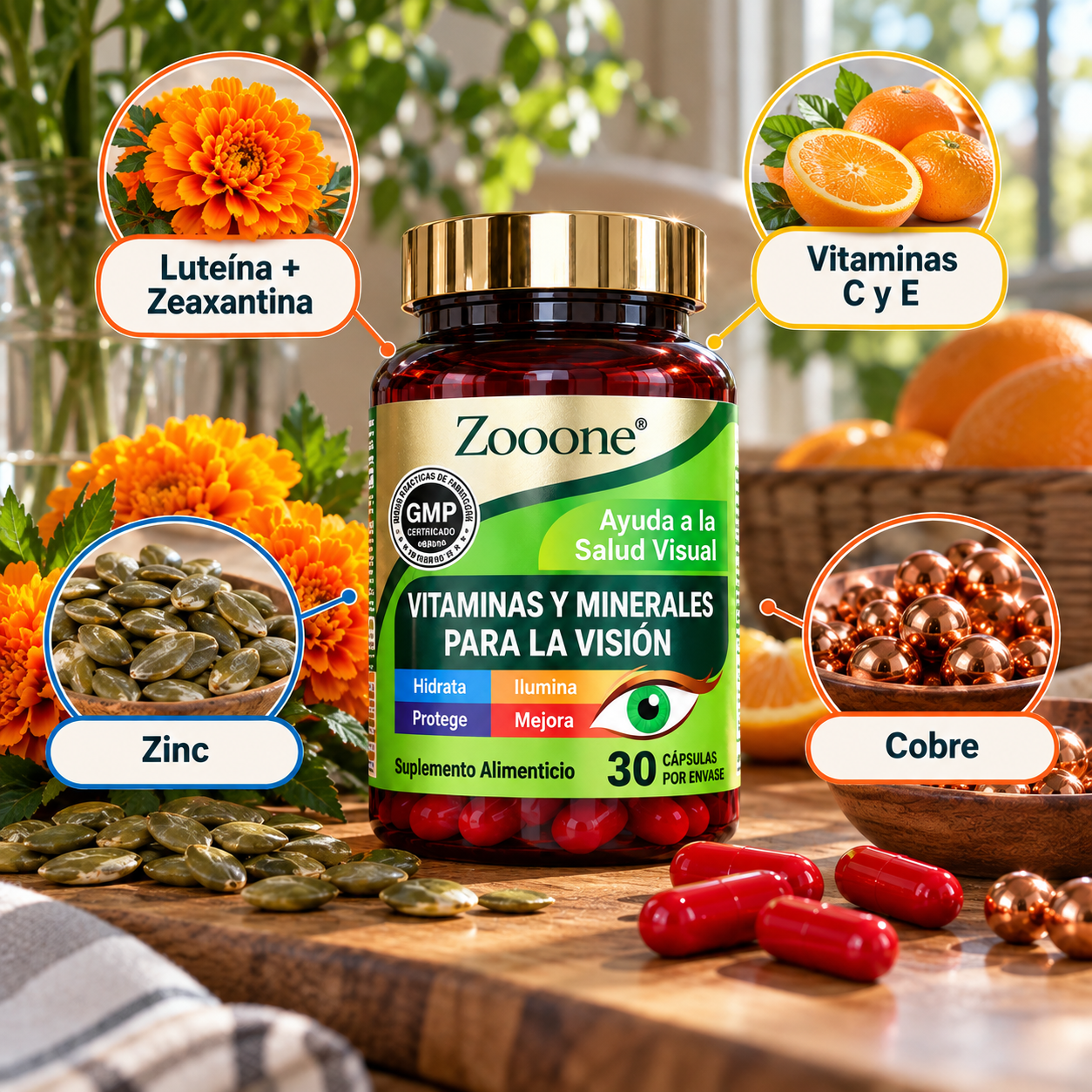 Zooone Visión Plus – Vitaminas y Minerales para Acompañar tu Rutina Visual