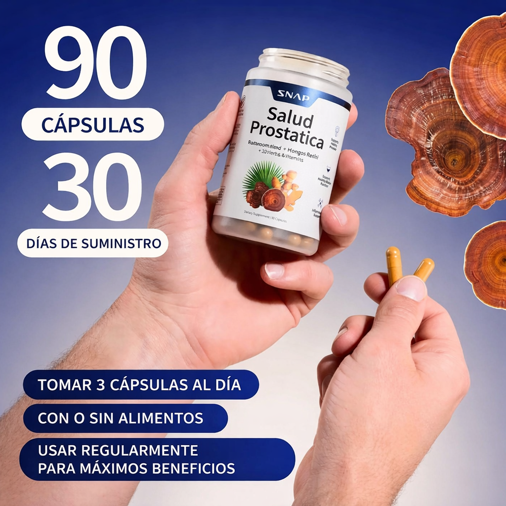 Prostate Health - Ayuda a apoyar la salud del tracto urinario masculino y la próstata.