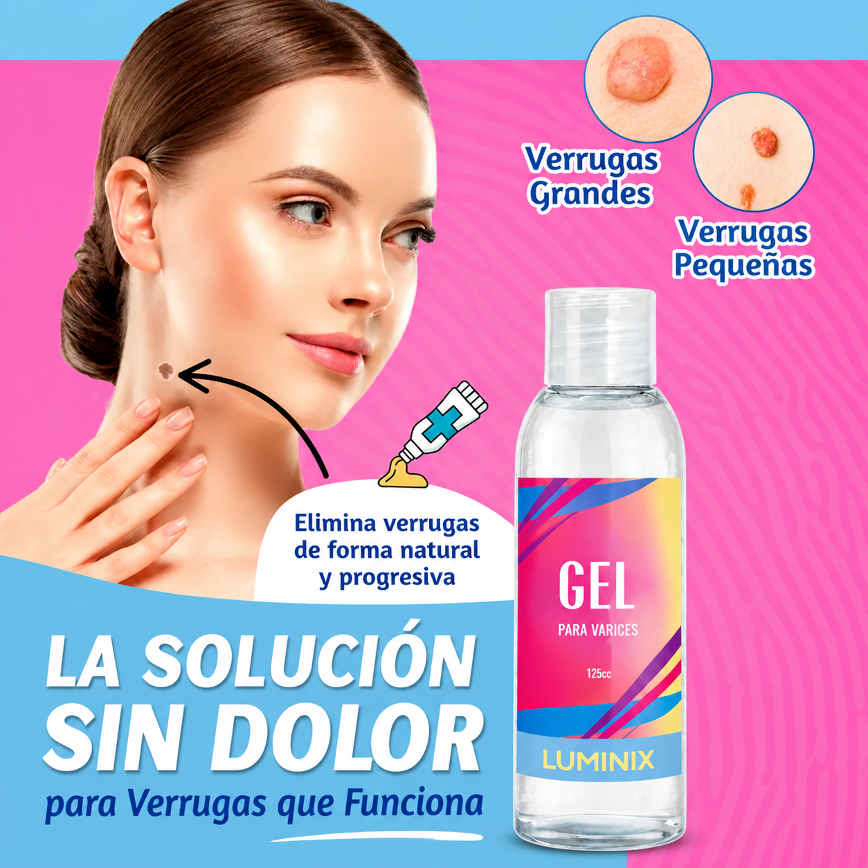 Luminix Gel Reparador 3 en 1 — Elimina Verrugas, Callos y Durezas Rápido