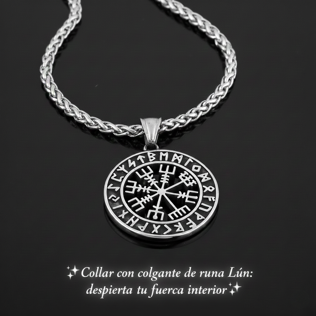Collar con colgante de runa Lún: despierta tu fuerza interior