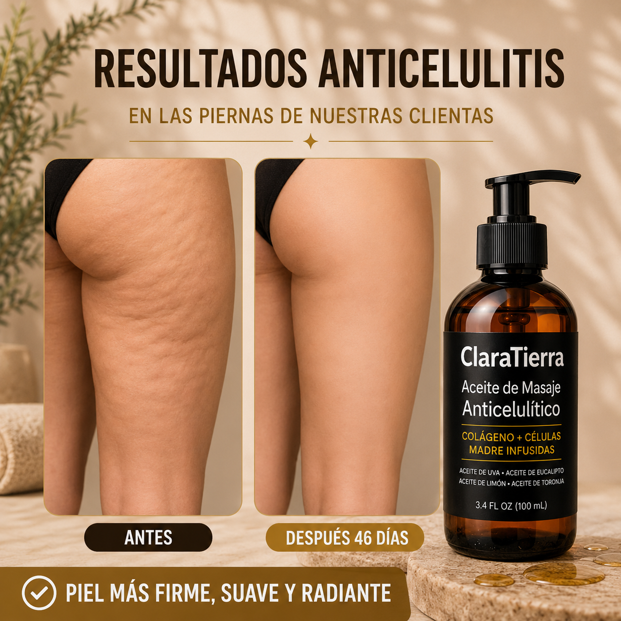 Aceite de Masaje Anticelulítico – Suaviza, Reafirma y Esculpe Tu Piel Naturalmente