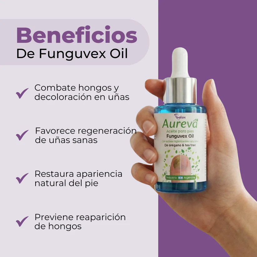 FUNGIVEX: El aceite que elimina el 99.9% de los hongos en tus uñas.