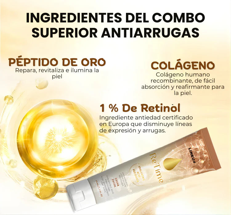 RETIME Crema Antiedad Renueva tu piel. Revela tu mejor edad (Oferta 2x1).