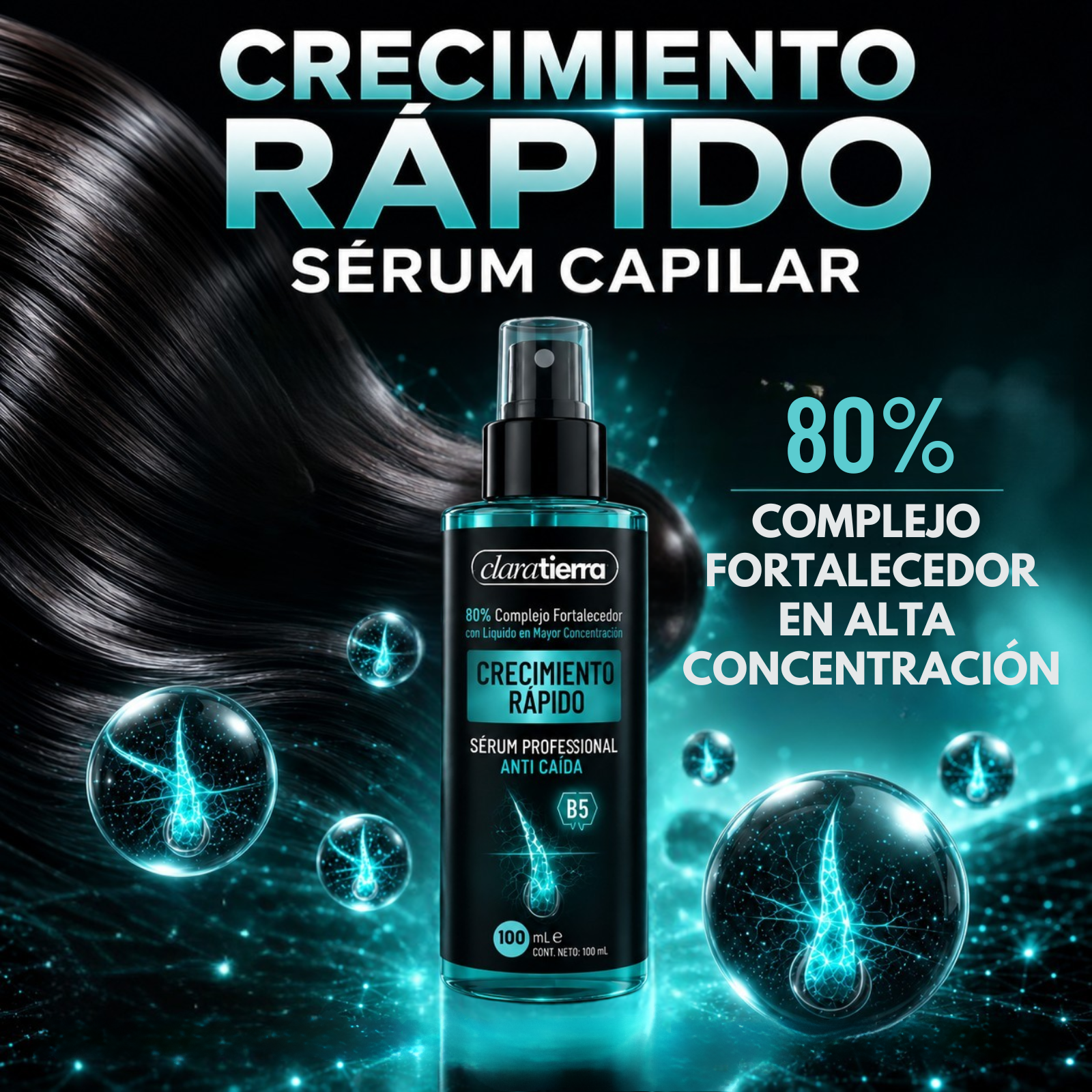 Activador para spray capilar - Reconstruye tu cabello naturalmente