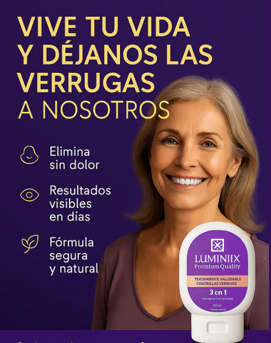 Luminiix – Eliminador natural de verrugas para una piel suave y limpia